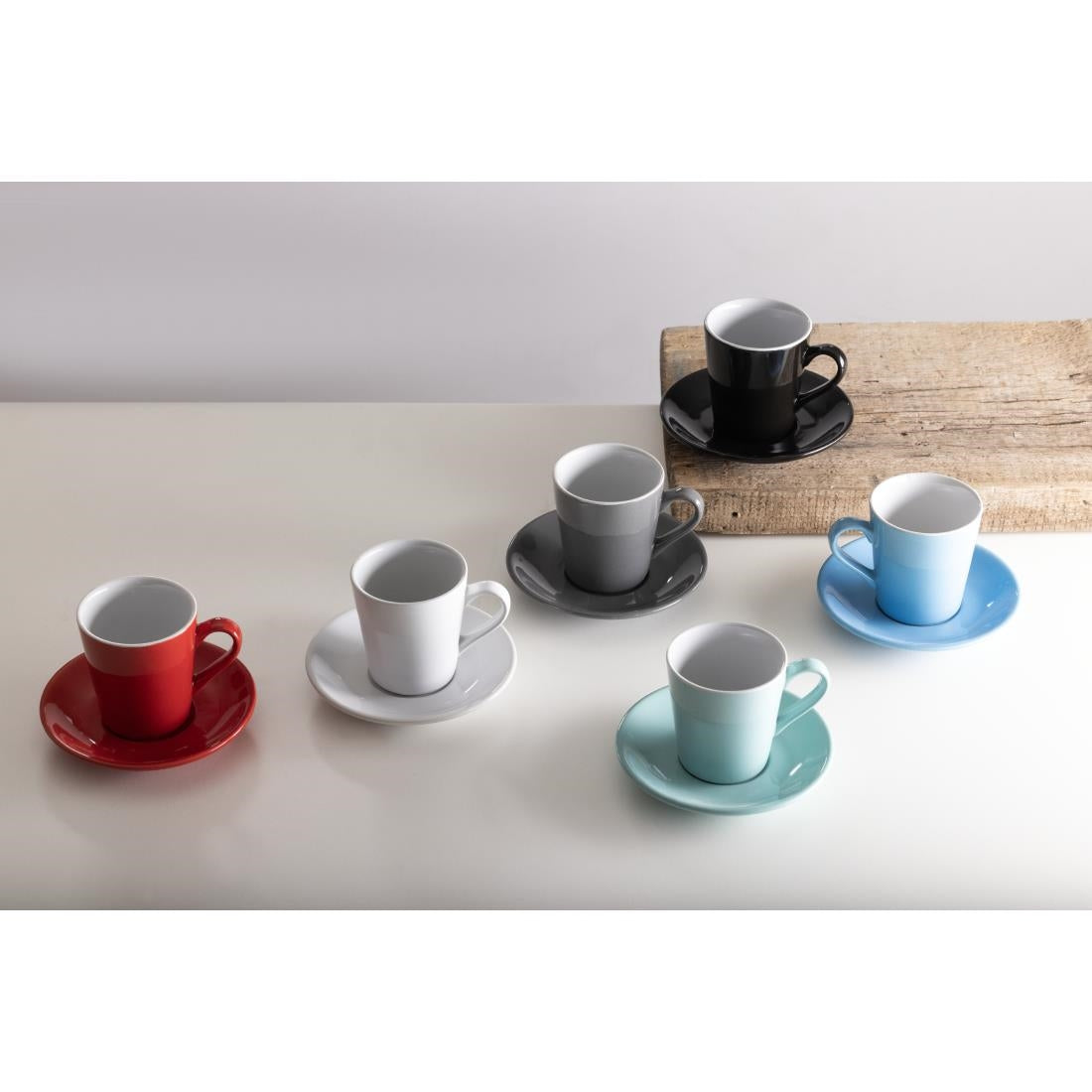 Olympia Cafe Flat White Saucer Black (12 pack)