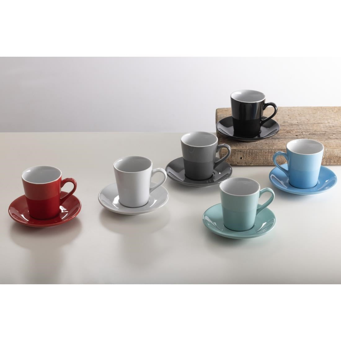 Olympia Cafe Flat White Saucer Black (12 pack)