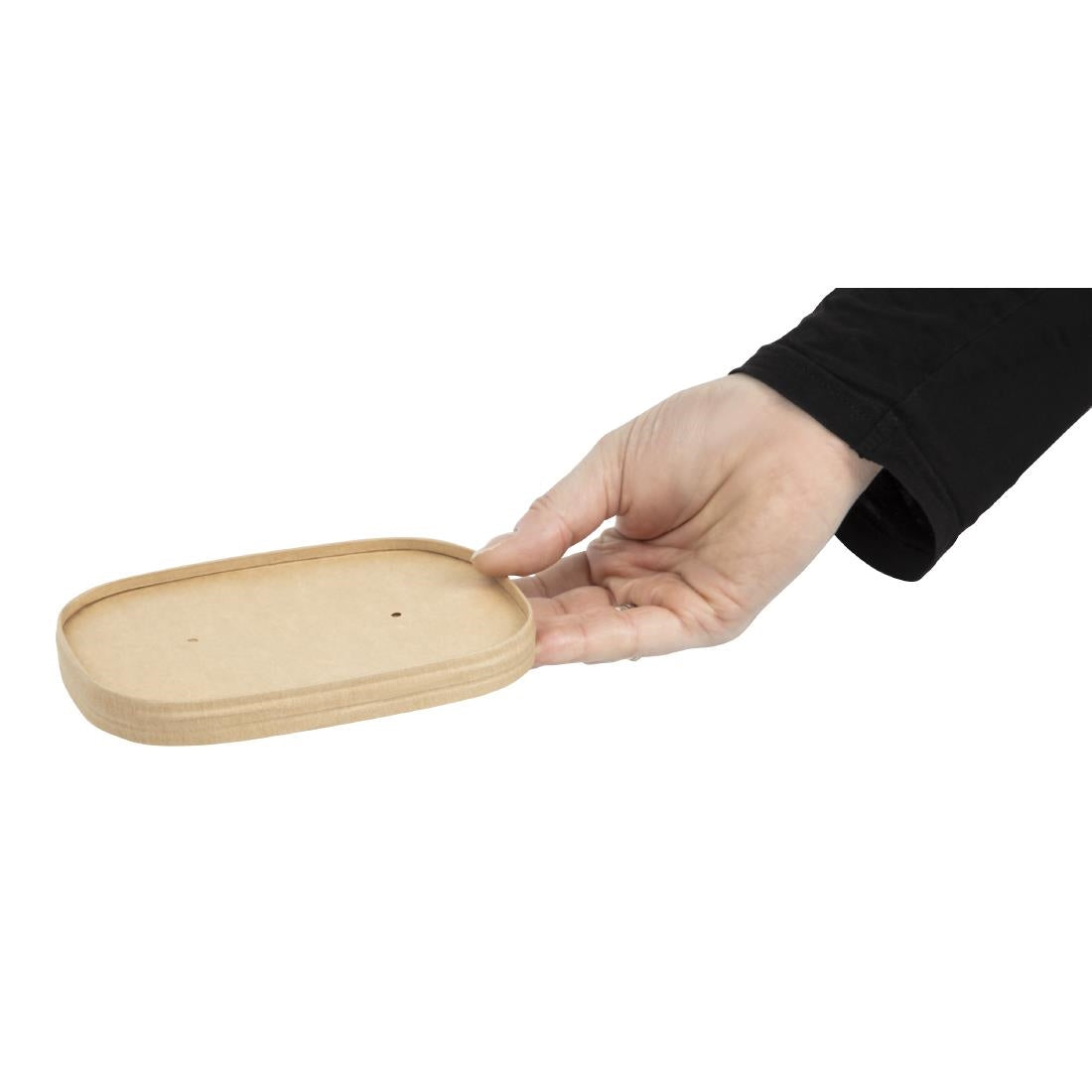 Colpac Stagione Microwavable Paperboard Food Box Lids (300 Pack)