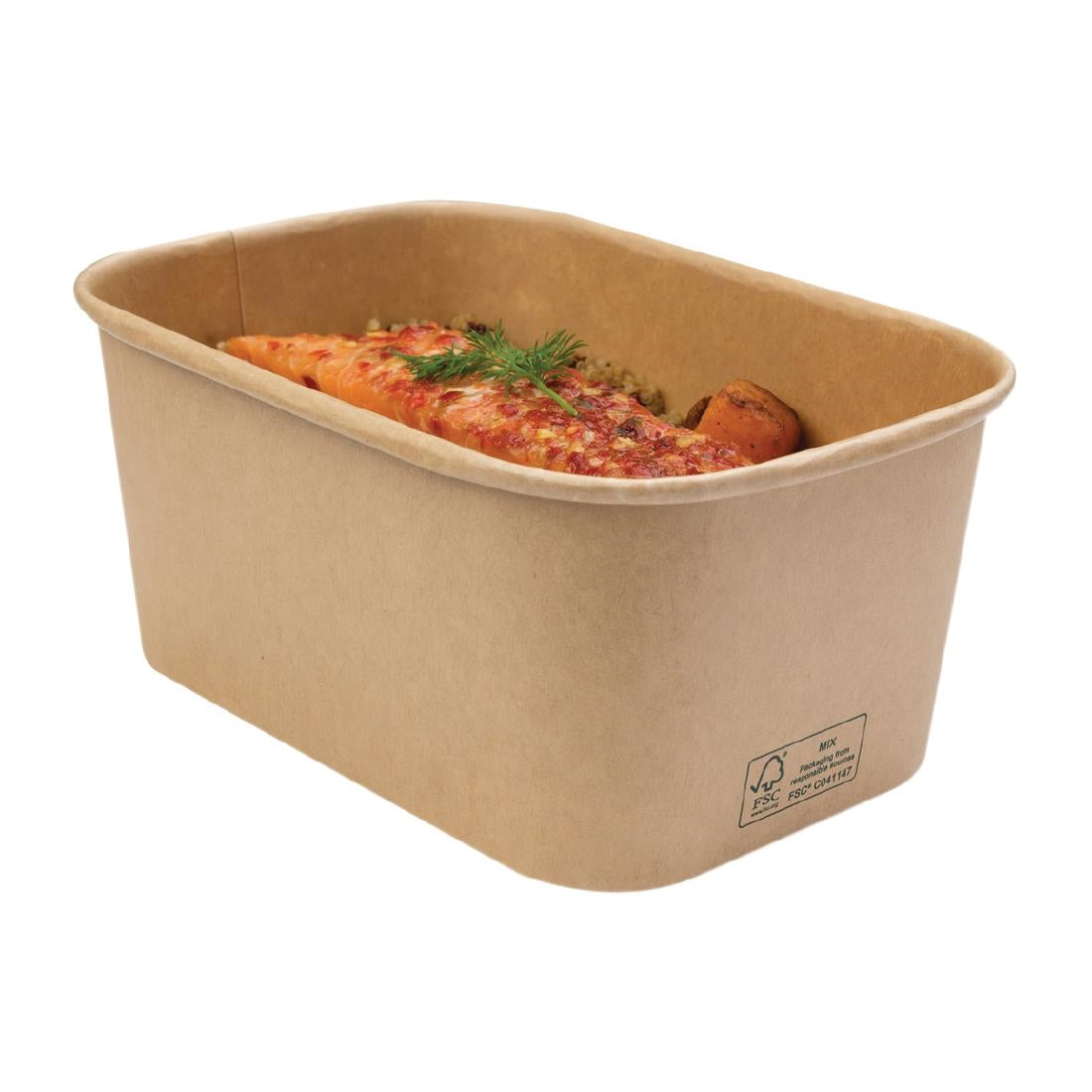 Colpac Stagione Recyclable Microwavable Food Boxes 1Ltr (300 Pack)