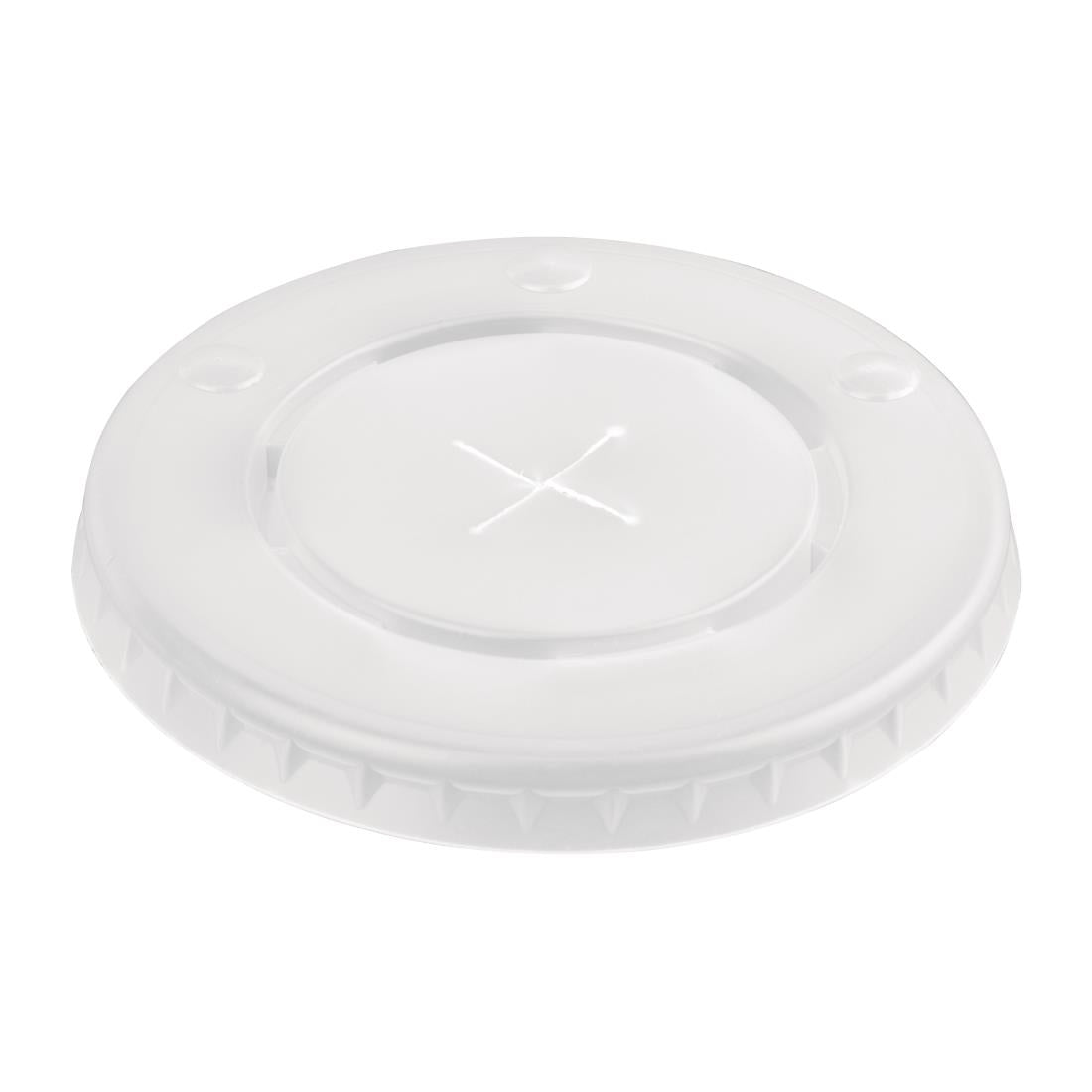 Fiesta Recyclable Polystyrene Lids for 12oz Cold Paper Cups 80mm (1000 Pack)