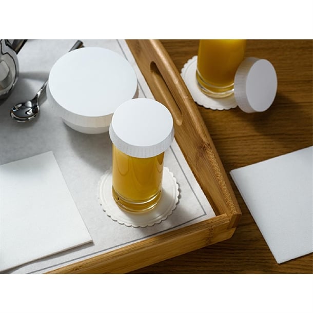 SolutionWare Paper Glass Covers White 80mm (1000 Pack)