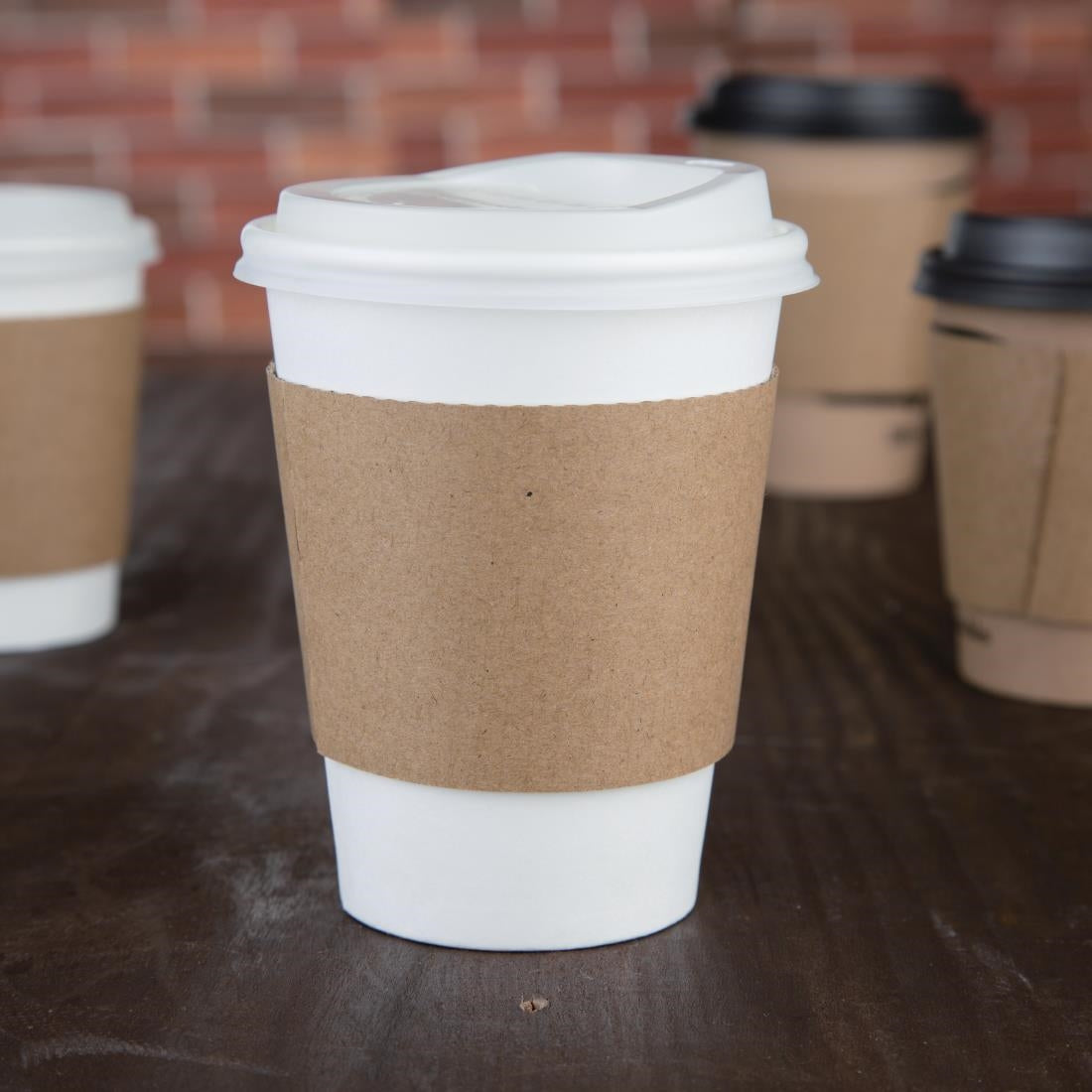 Fiesta Recyclable Corrugated Cup Sleeves for 12/16oz Cups (1000 Pack)