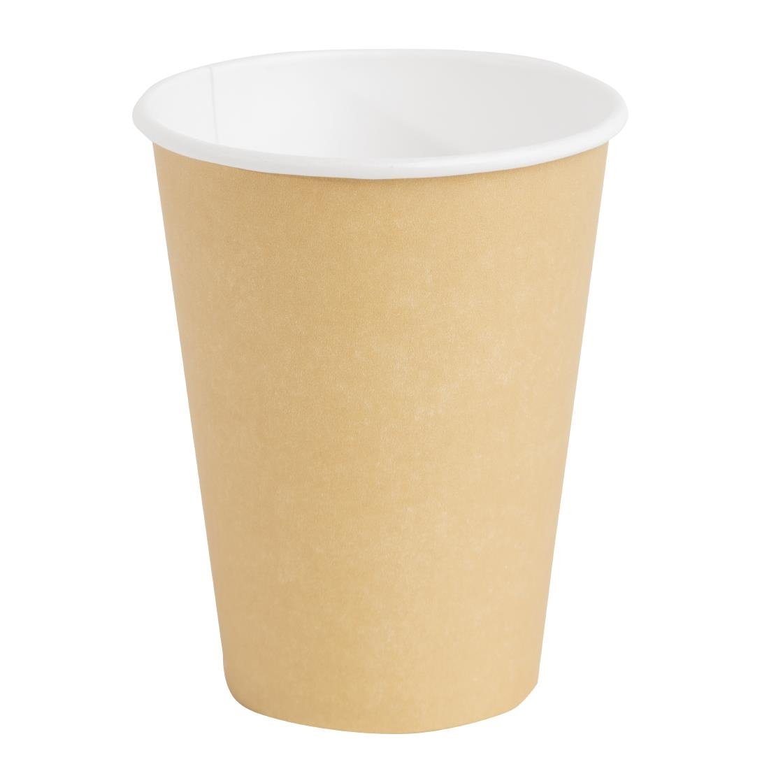 Fiesta Recyclable Coffee Cups Single Wall Kraft 340ml/12oz (1000 Pack)