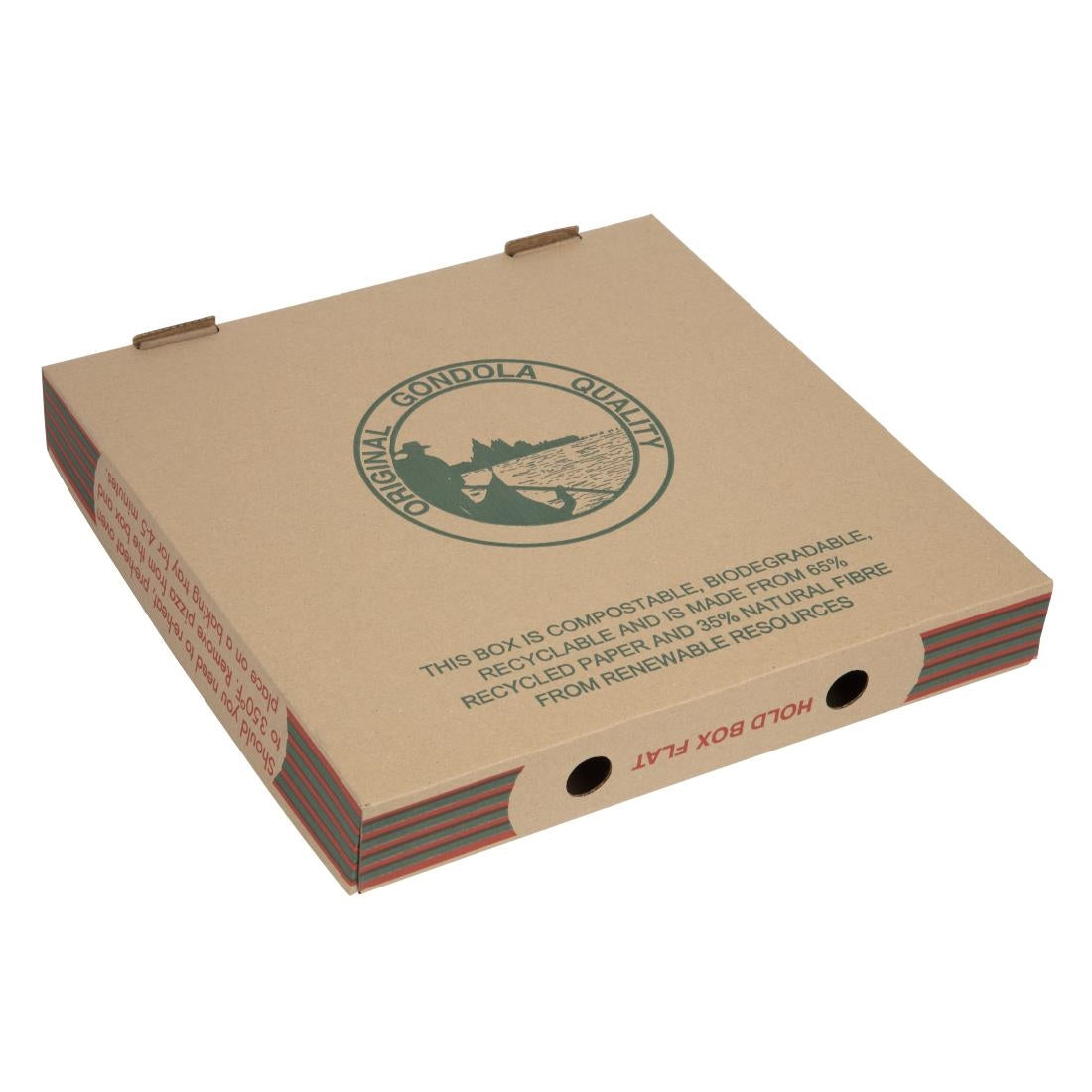 Amipak Compostable Printed Pizza Boxes 12" (100 Pack)