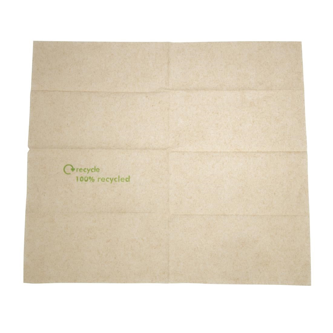 Swantex Recycled Lunch Napkin Kraft 32x30cm 1ply Pre-Folded (6000 Pack)