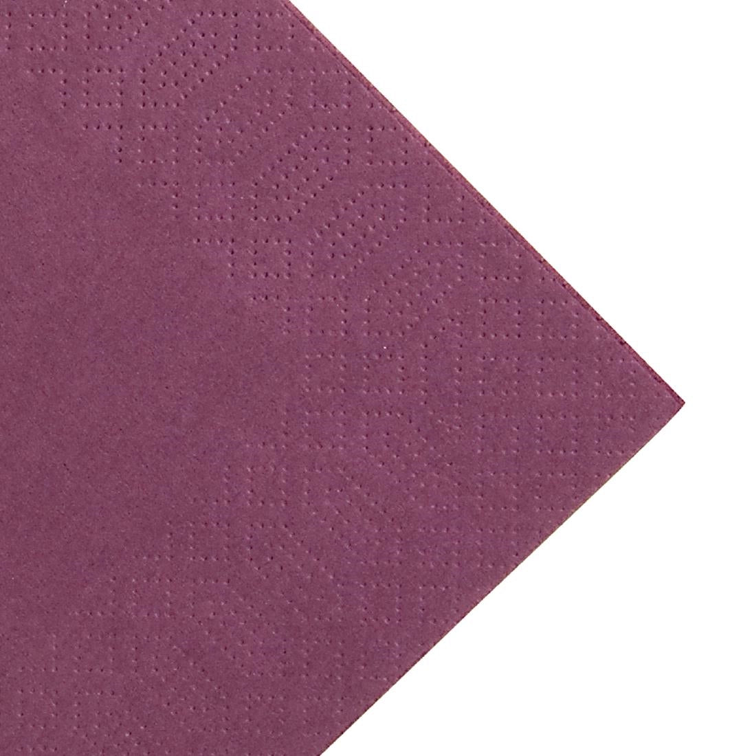 Duni Dinner Napkin Plum 40x40cm 3ply 1/8 Fold (1000 pack)