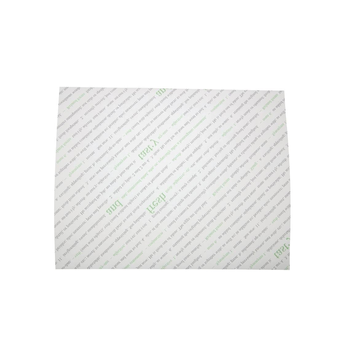 Greaseproof Paper Sheets Fresh and Tasty Print 255 x 203mm (500 pack)