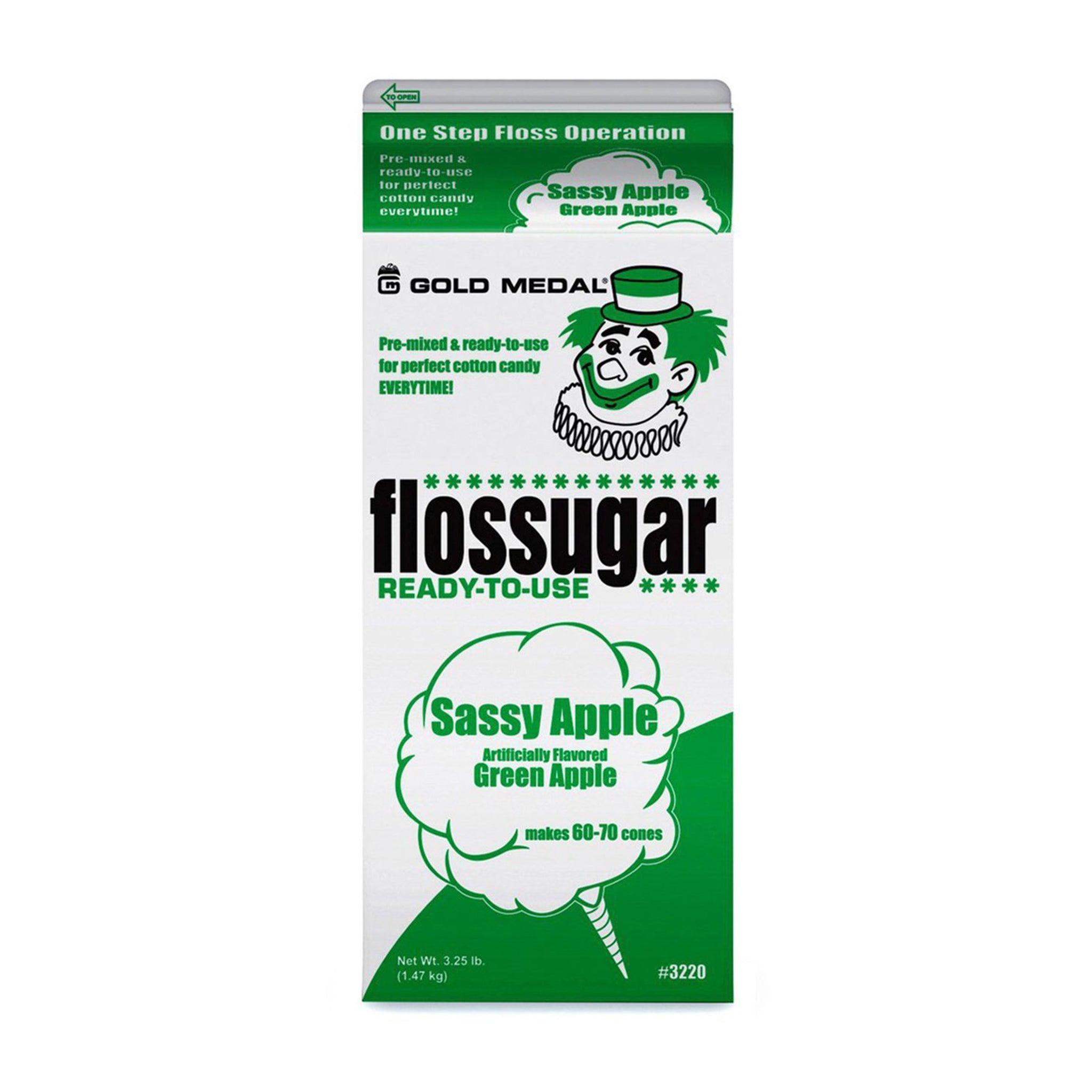 Green Apple Candy Floss Sugar 1.47kg