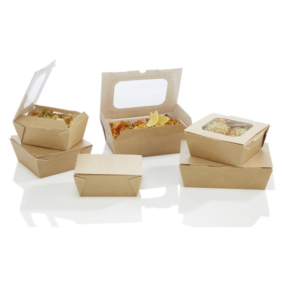 Huhtamaki Taste Medium Food to Go Box with window (270 Pack)