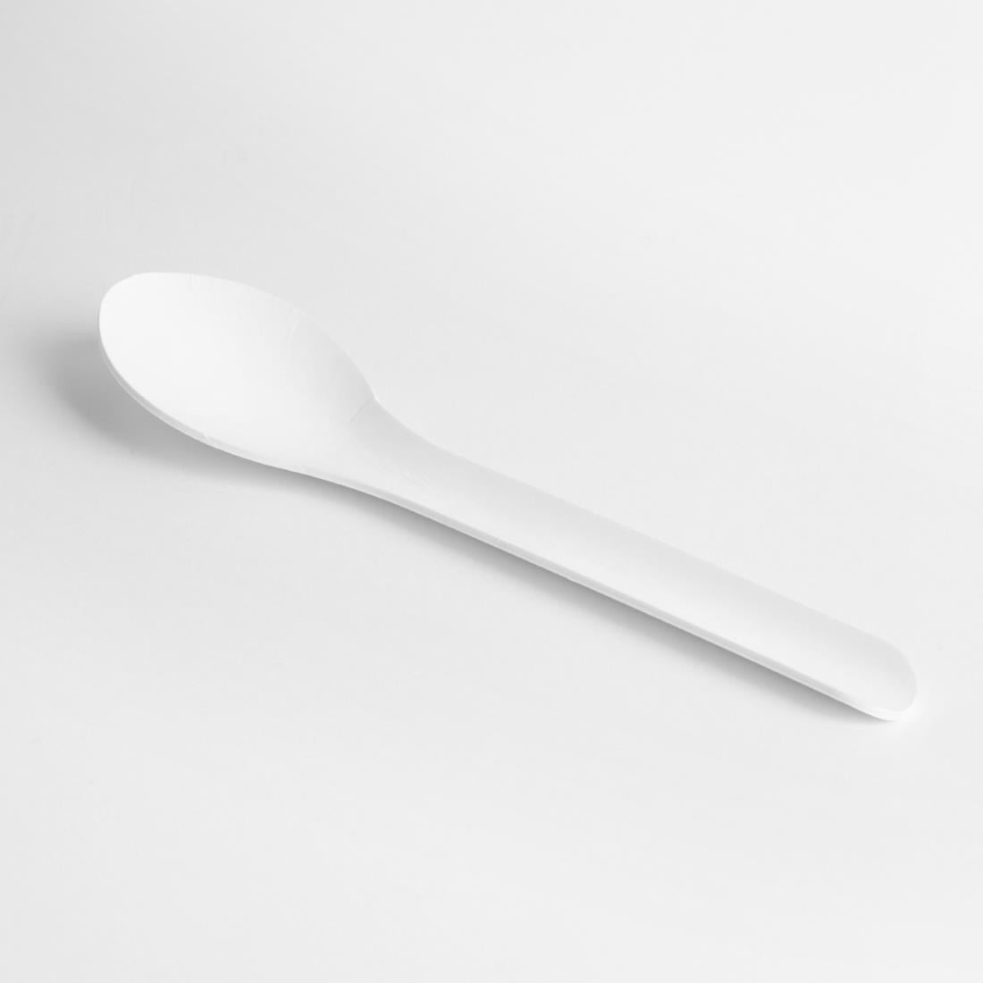 Fiesta Compostable Paper Spoons 150mm (100 Pack)