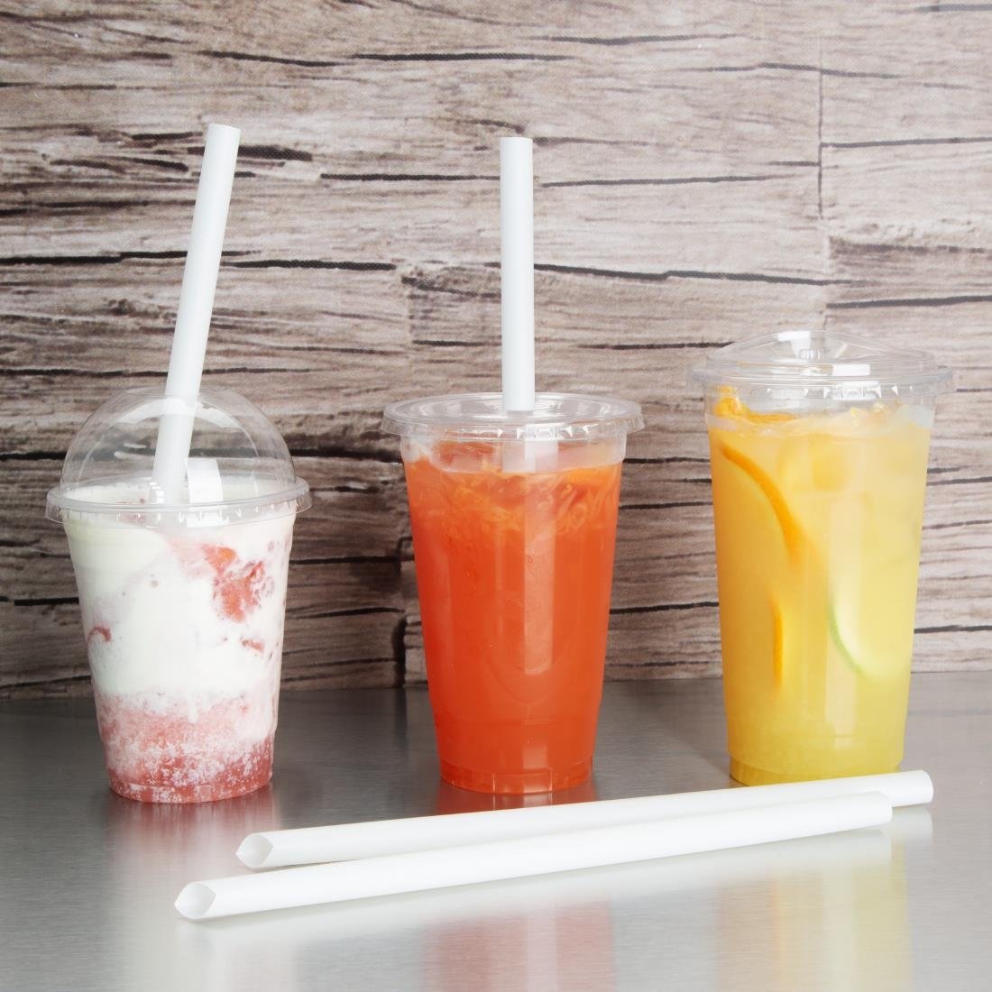 Fiesta Recyclable rPET Flat Lids for 12/16/20oz Cups (400 Pack)