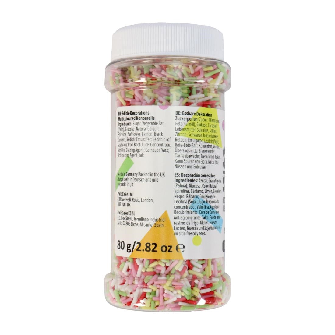 PME Multicoloured Sugar Strands 80g