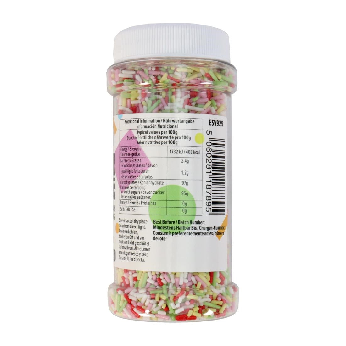 PME Multicoloured Sugar Strands 80g