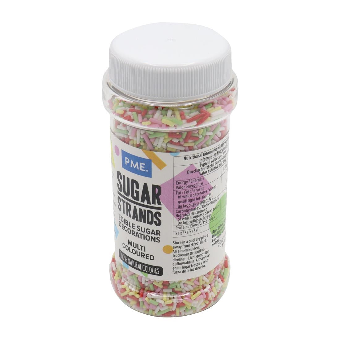 PME Multicoloured Sugar Strands 80g