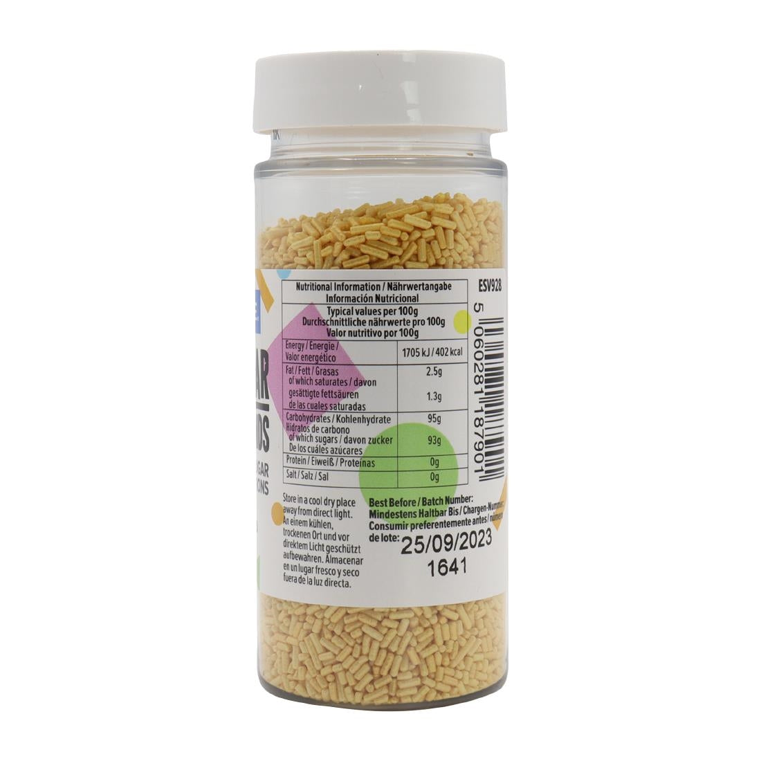 PME Gold Sugar Strands 80g