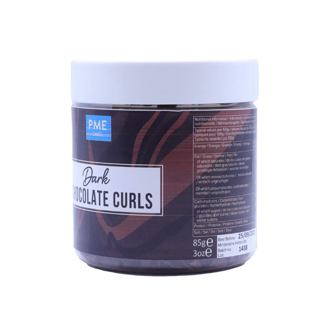 PME Chocolate Curls Dark Chocolate 85g