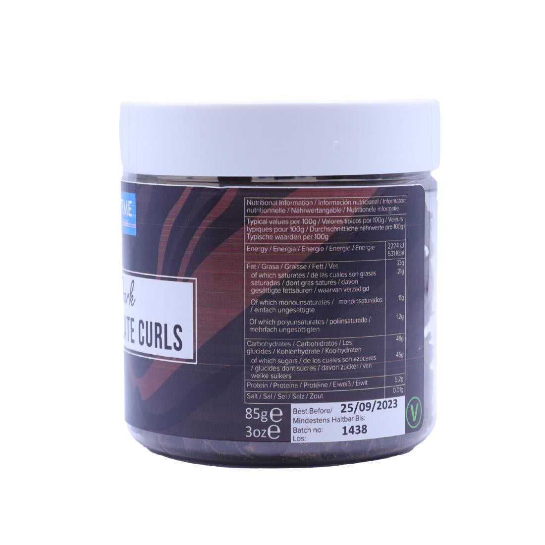 PME Chocolate Curls Dark Chocolate 85g