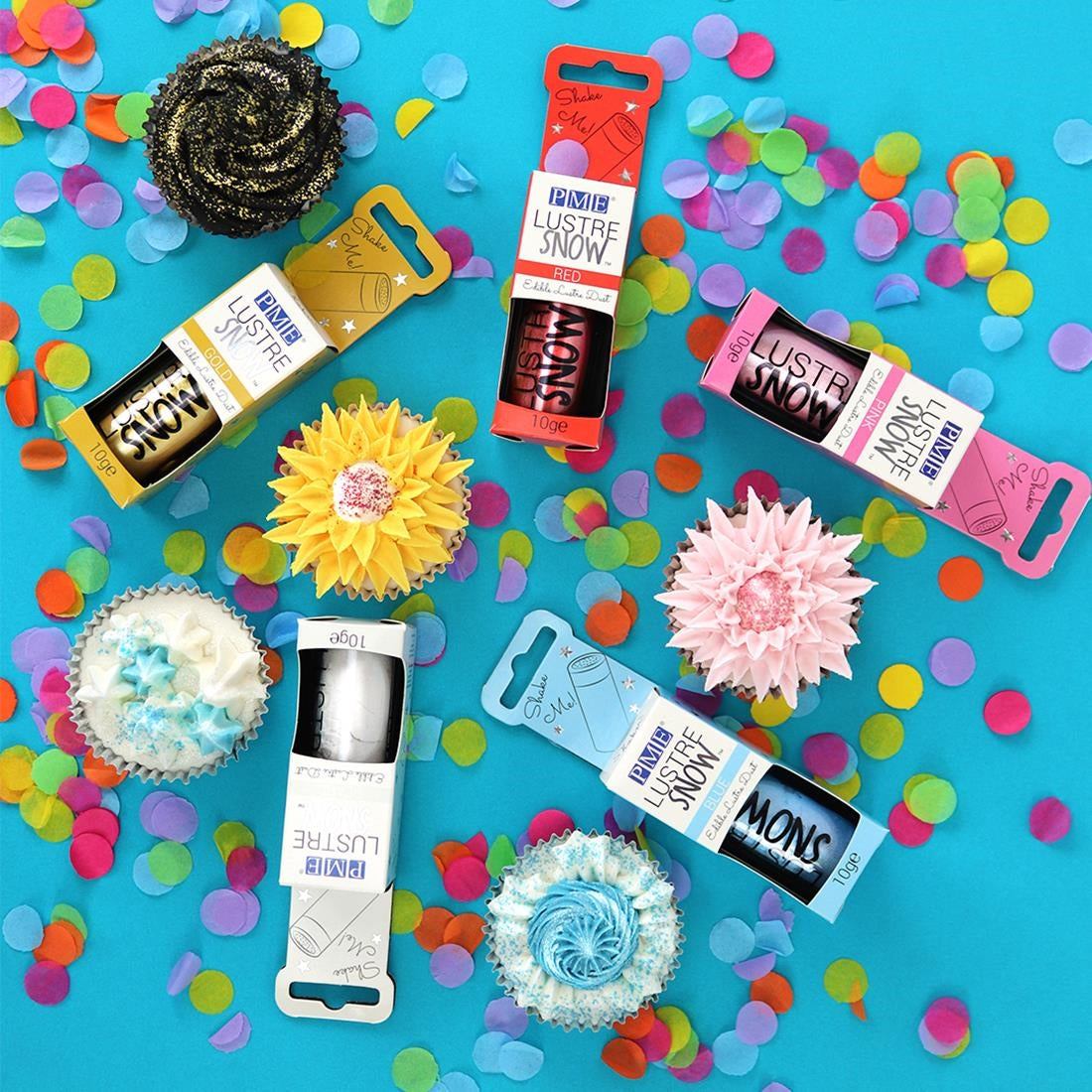 PME Lustre Snow Blue Edible Lustre Dust 10g