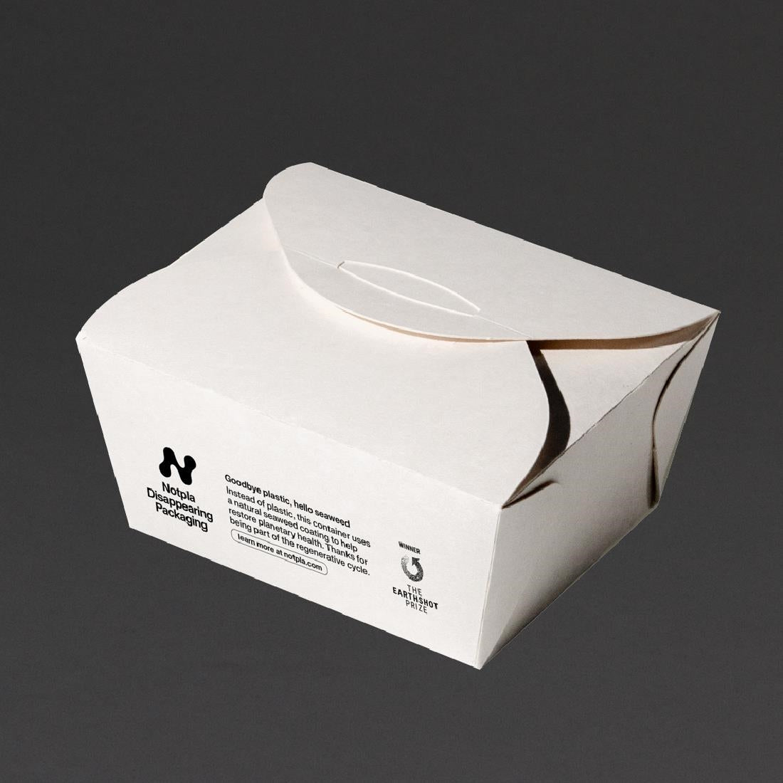 Notpla Small Takeaway Boxes 800ml - White (500 Pack)