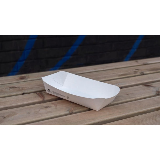 Notpla 10"x6" Deep Trays - White (340 Pack)