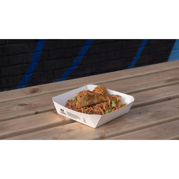 Notpla 6"x6" Square Trays - White (600 Pack)