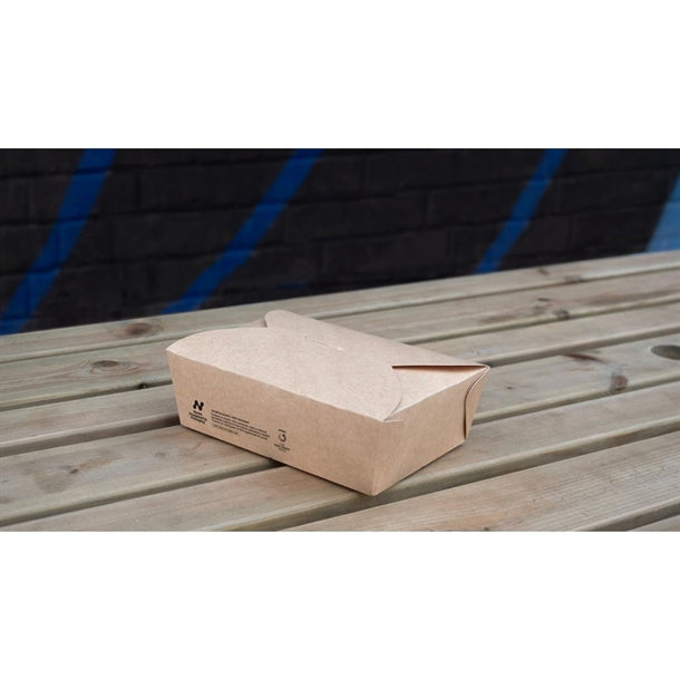 Notpla Large Takeaway Boxes 1750ml - Kraft (220 Pack)