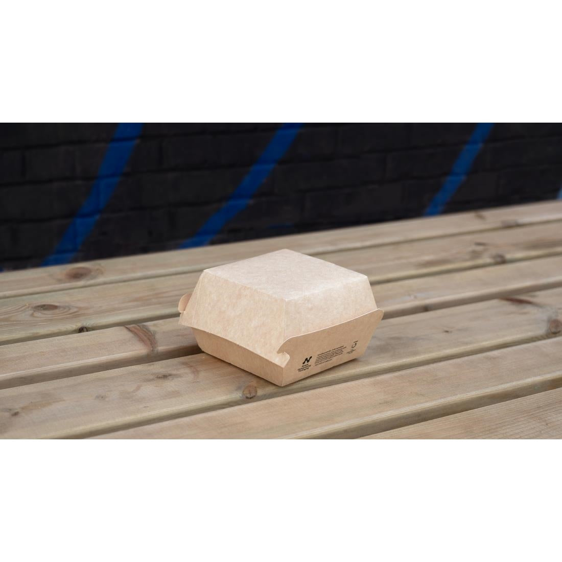 Notpla 5" Clamshell Burger Boxes - Kraft (200 Pack)