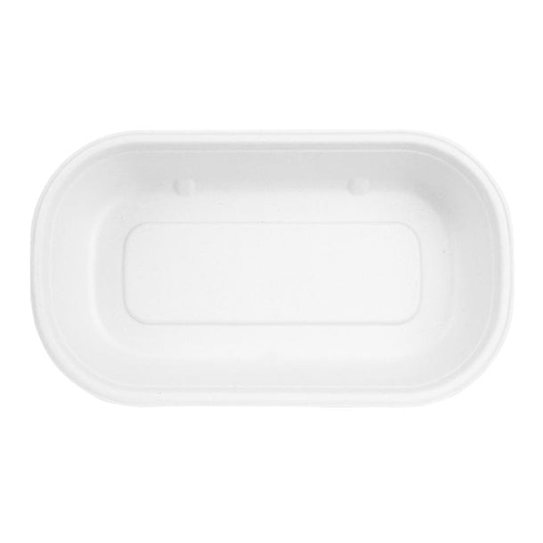 Fiesta Compostable Bagasse Oval Containers 850ml (100 Pack)