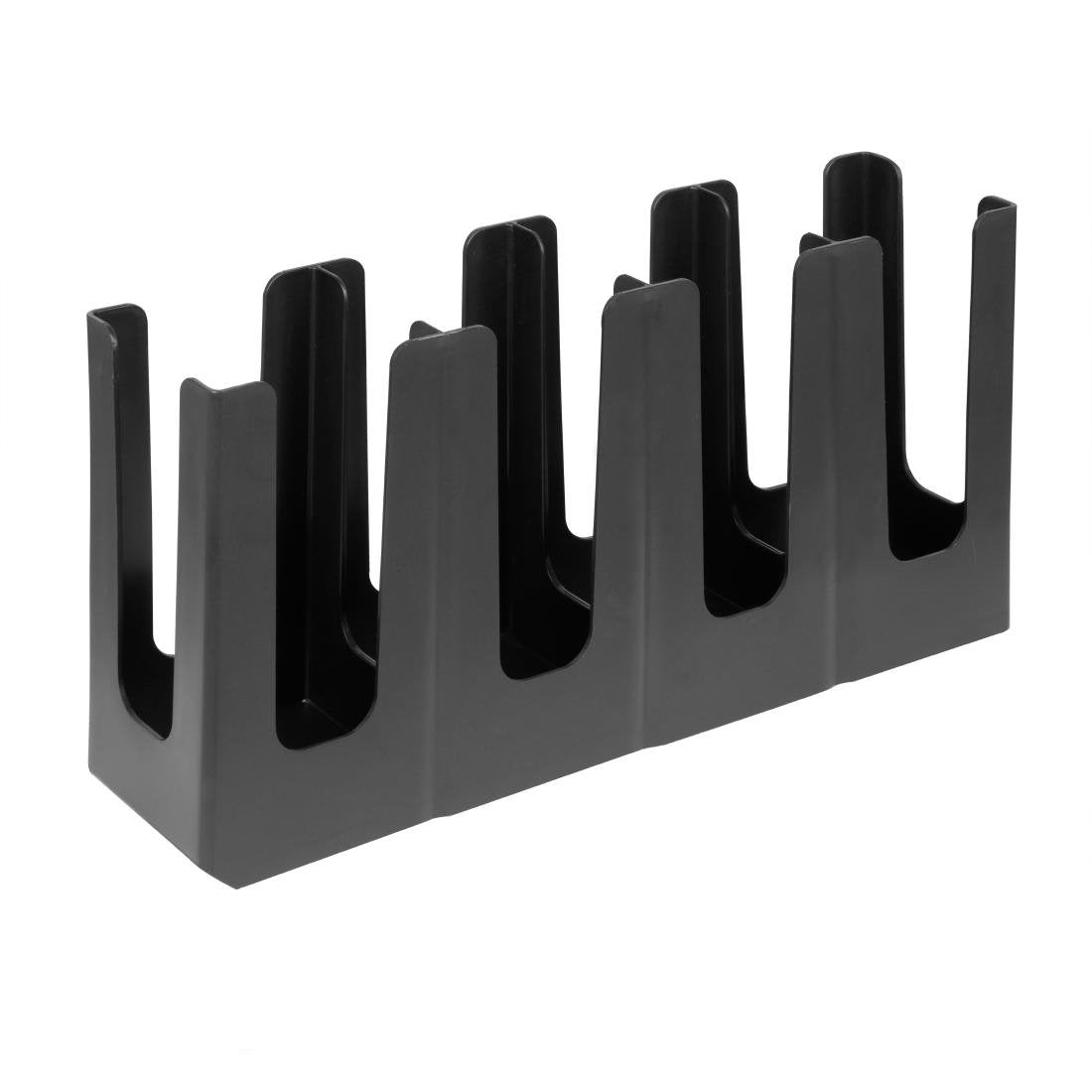 Nisbets Essentials 4-Slot Cup Holder Polypropylene Black