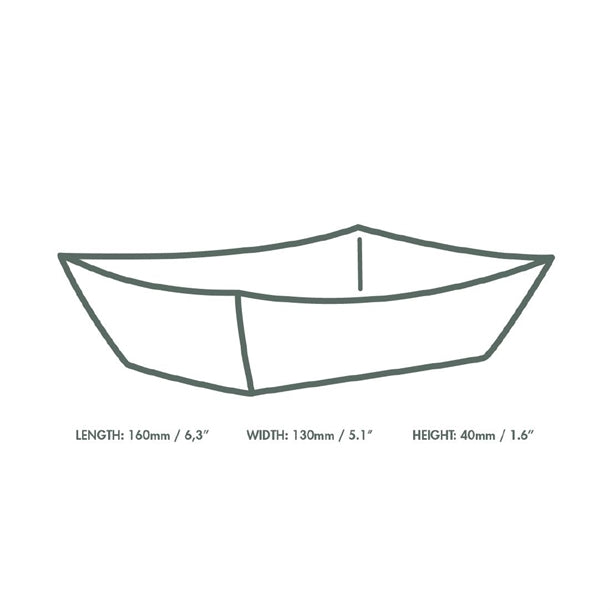 Vegware Kraft Food Tray Small 6x5" (300 Pack)