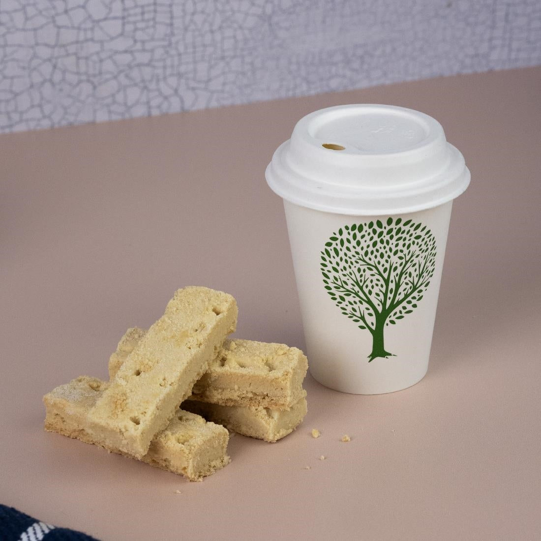 Vegware Green Tree White Hot Cups 8oz 79-Series (1000 pack)