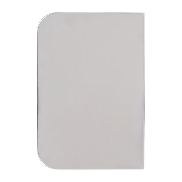 PME Side Scraper Stainless Steel Plain 126x88mm