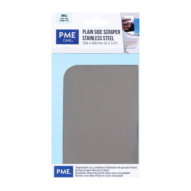 PME Side Scraper Stainless Steel Plain 126x88mm