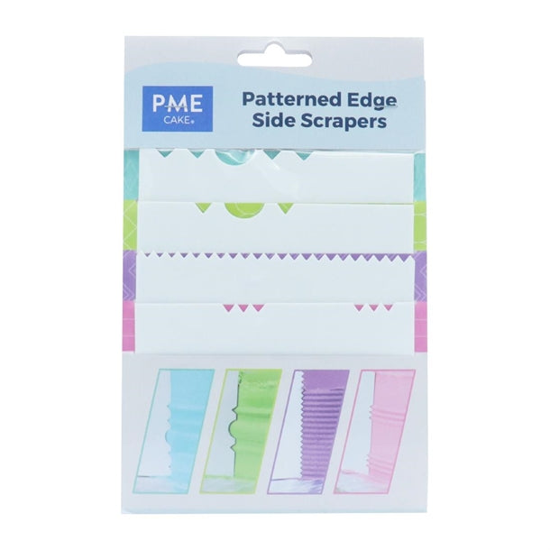 PME Side Scrapers Patterned Edge Plastic (4 Pack)