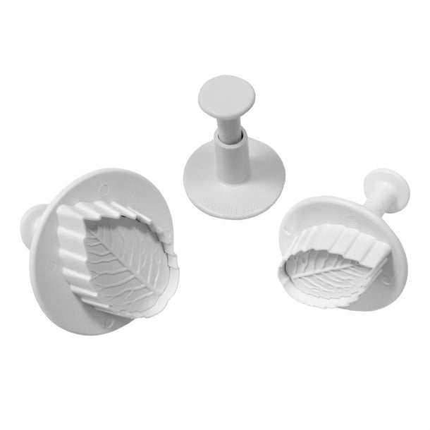 PME Foliage Veined Rose Leaf Plunger Cutter (3 Pack)