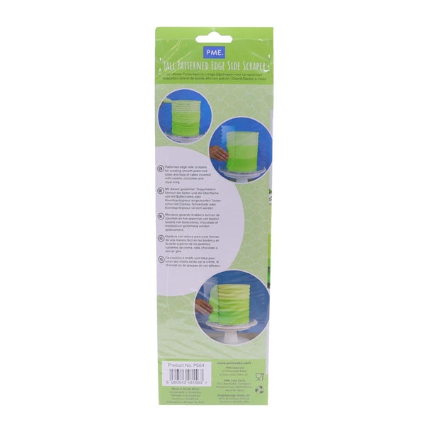 PME Side Scraper Patterned Acrylic Scallop 255mm