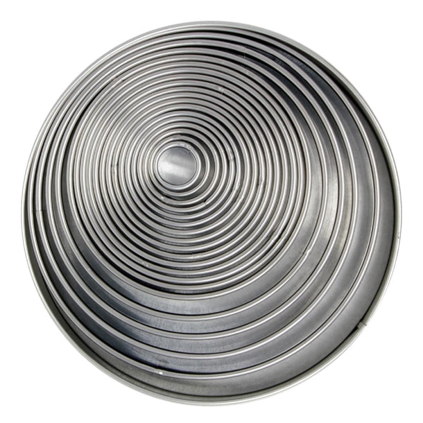 PME Round Stainless Steel Cutters (19 Pack)