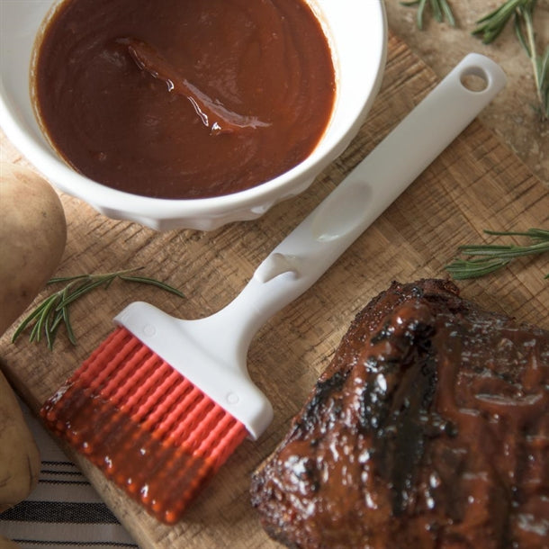 Sparta Silicone Basting Brush Red 3"