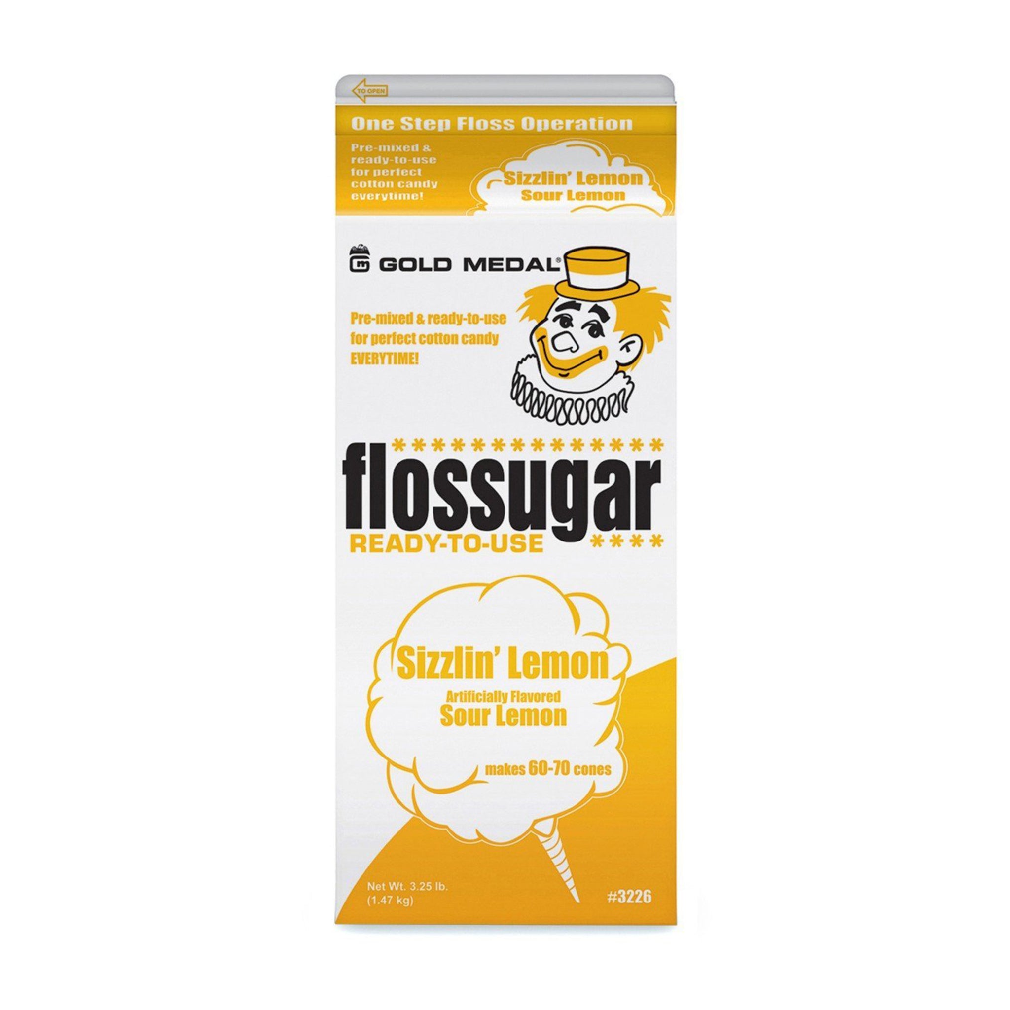 Lemon Candy Floss Sugar 1.47kg