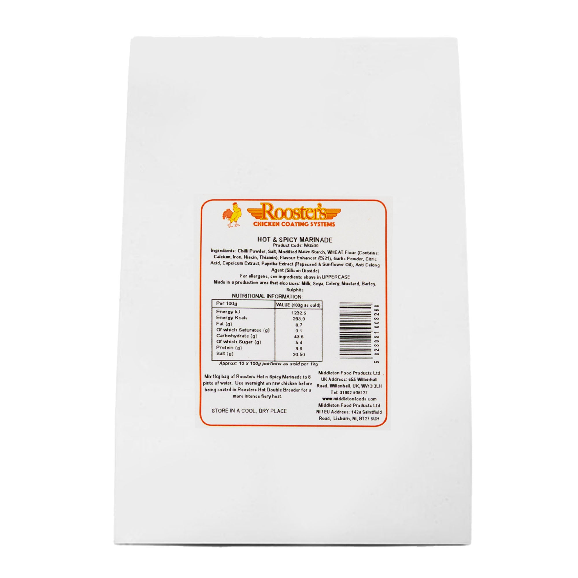 Roosters Hot & Spicy Marinade 20kg