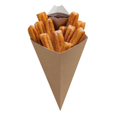 Large Churros cone holder with Sauce Corner - 500/Pack