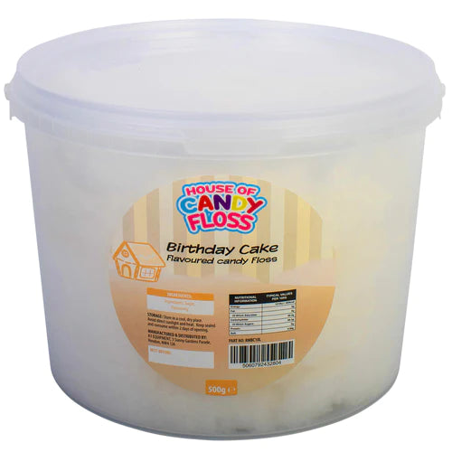 HOUSE OF CANDY FLOSS Candy Floss (XL) Tubs 500g