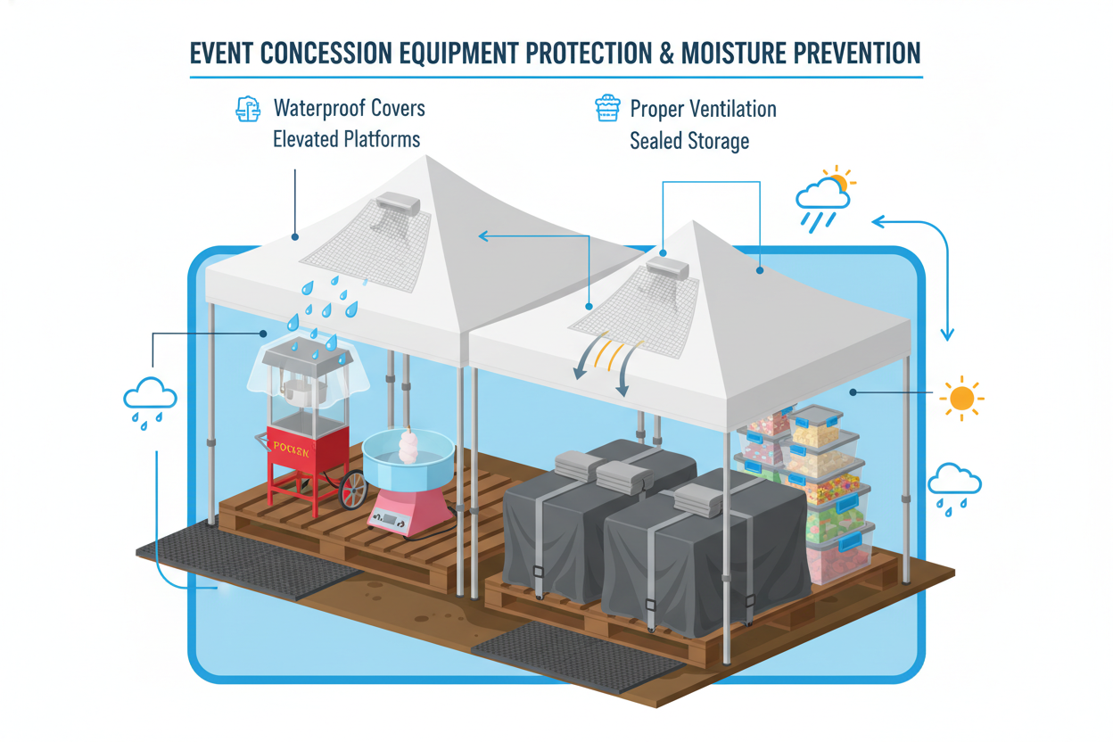 How to Prevent Concession Equipment and Moisture Damage at Events