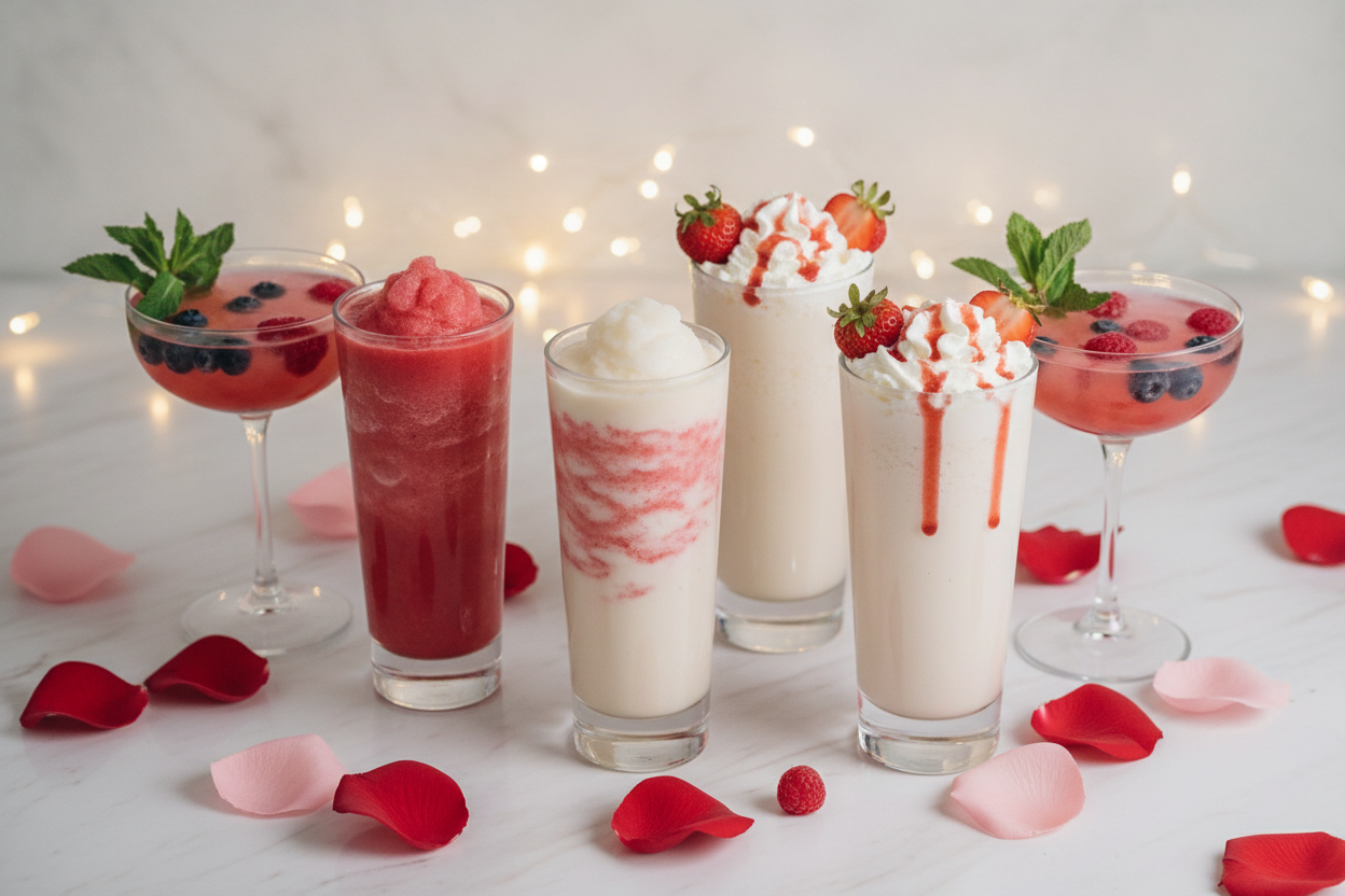 Romantic Drink Ideas to Pair with Event Food (Slush, Milkshakes & Mocktails)