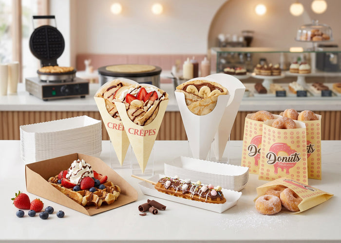 Disposable Waffle, Crepe & Churros Supplies