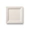 HERALD Bagasse Square Plate 160mm 6 Inch White Disposable Plate - Pack Of 50