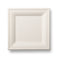 HERALD Bagasse Square Plate 200mm 8 Inch White Disposable Plate - Pack Of 50