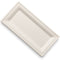 HERALD Bagasse Rectangle Plate 254 x 127mm 10 x 5 Inch White - Pack Of 50