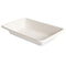 HERALD Bagasse Chip Tray 8.7 x 5.2 Inch White - Pack Of 125